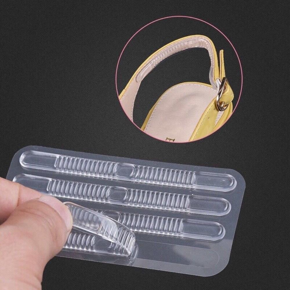 Transparent Silicone Heel Stickers Anti-wear Anti-friction Invisible High Heel Shoe Strap Sticker Soft Thin Strip Heel Strips