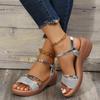 Wedges Sandals For Women Sandals 4 .5cm Heels Golden Platform Women 'S Sandals Summer Shoes Chaussures Femme Sandals Size 41
