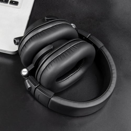 SOULWIT Ear Pads and Cushions for Audio Technica ATH M50X, M50XBT, M50xSTS, M50RD, M40X, M30X, M20X, MSR7, and SX1 Monitor Headphones, High-Density Fo