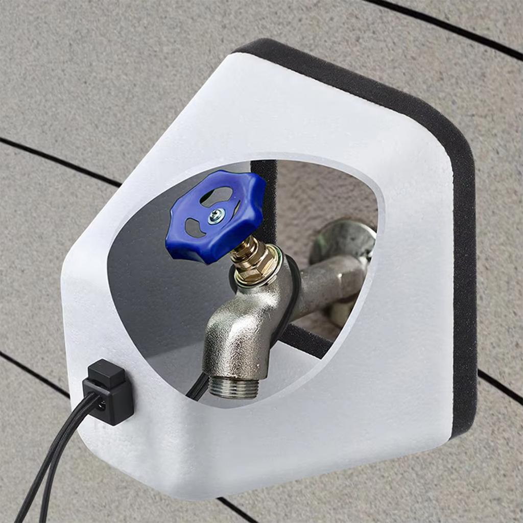 3Pieces Reusable Foam Faucet Covers Protects Against Freezing Lid Faucet Protectve Case Suitable for Outdoor Faucet Use