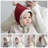 Polyester Baby Elf Hat Soft Knit Kids Ear Hat Cute Infant Beanie Winter Use