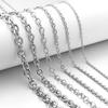 5yards/lot Stainless Steel Chains O Shape Twisted Link Chains For Jewelry Making DIY Handmade Necklace Bracelets Accessories