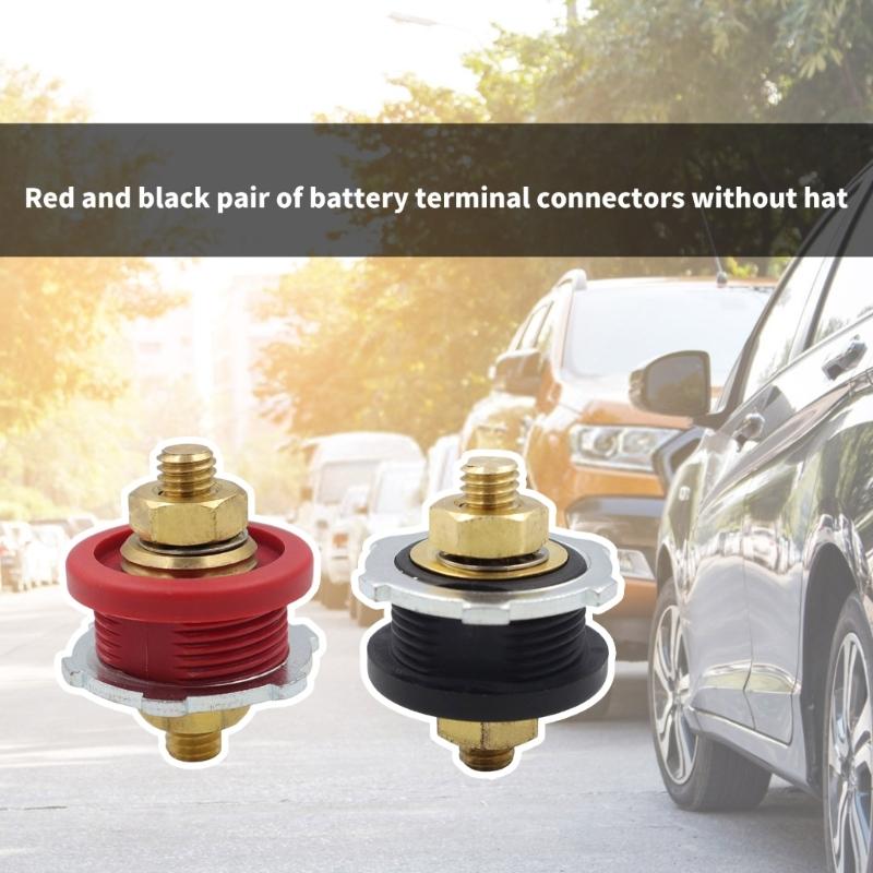 Corrosion Resistant Weatherproof Heavy Duty Battery Terminal Link Connectors With Rubber Housing For Various Car Models