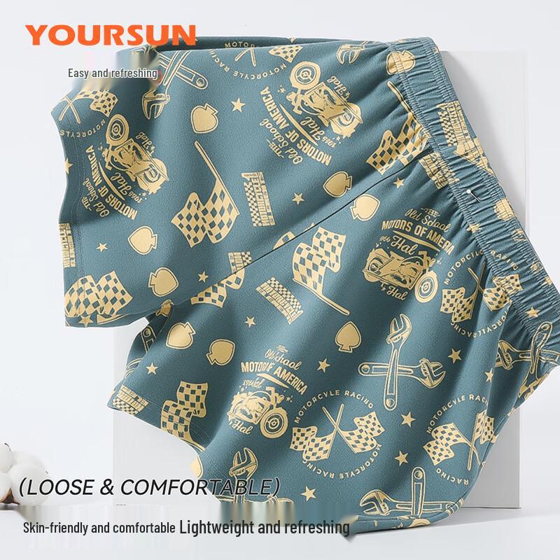 Evershine Men's Cotton Loose Boxer Briefs 3-Pack