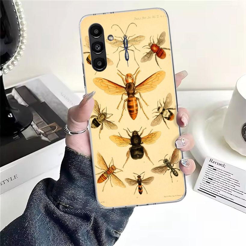 Bugs Bees Scientific Decomposition Phone Case For Samsung Galaxy A13 A14 A15 A16 A17 A53 A54 A55 A56 A57 A33 A34 A35 A36 A37 A23