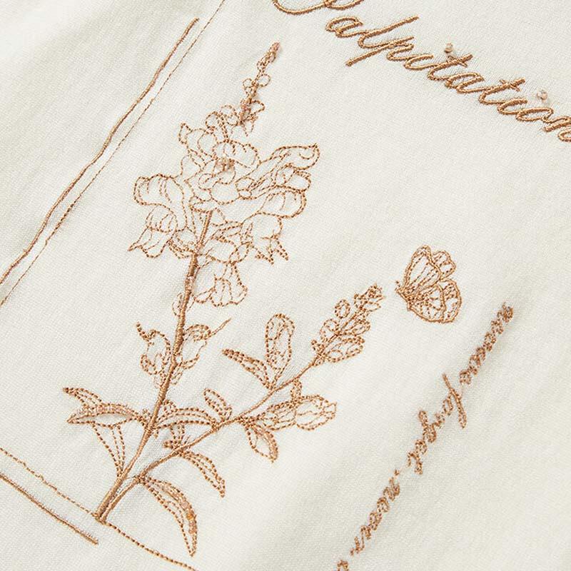 JESSIE Elegantní květinový kontrastní pletený top s krátkým rukávem