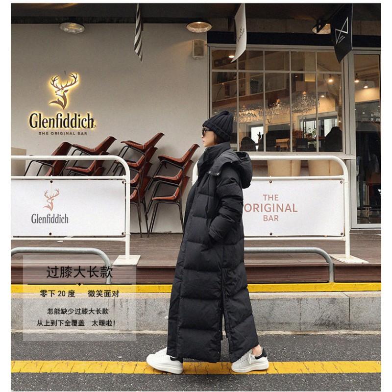 Womens Extra Long Puffer Coat 2026 Winter Black Oversized Warm Down Alternative Full-Length To Ankle
