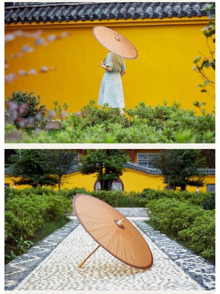 Handmade Jiangnan Oiled Paper Umbrella: Rainproof Tung Oil Umbrella for Hanfu & Cheongsam Decor