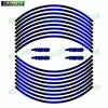 For Z400 Z 400 motorcycle accessories 17 inch front and rear wheel decals fairing hub reflective stripe stickers decoration