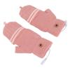 Heated Mitten Gloves Double Sided Heating Promote Blood Circulation USB Hand Warmers for Winter Warmth