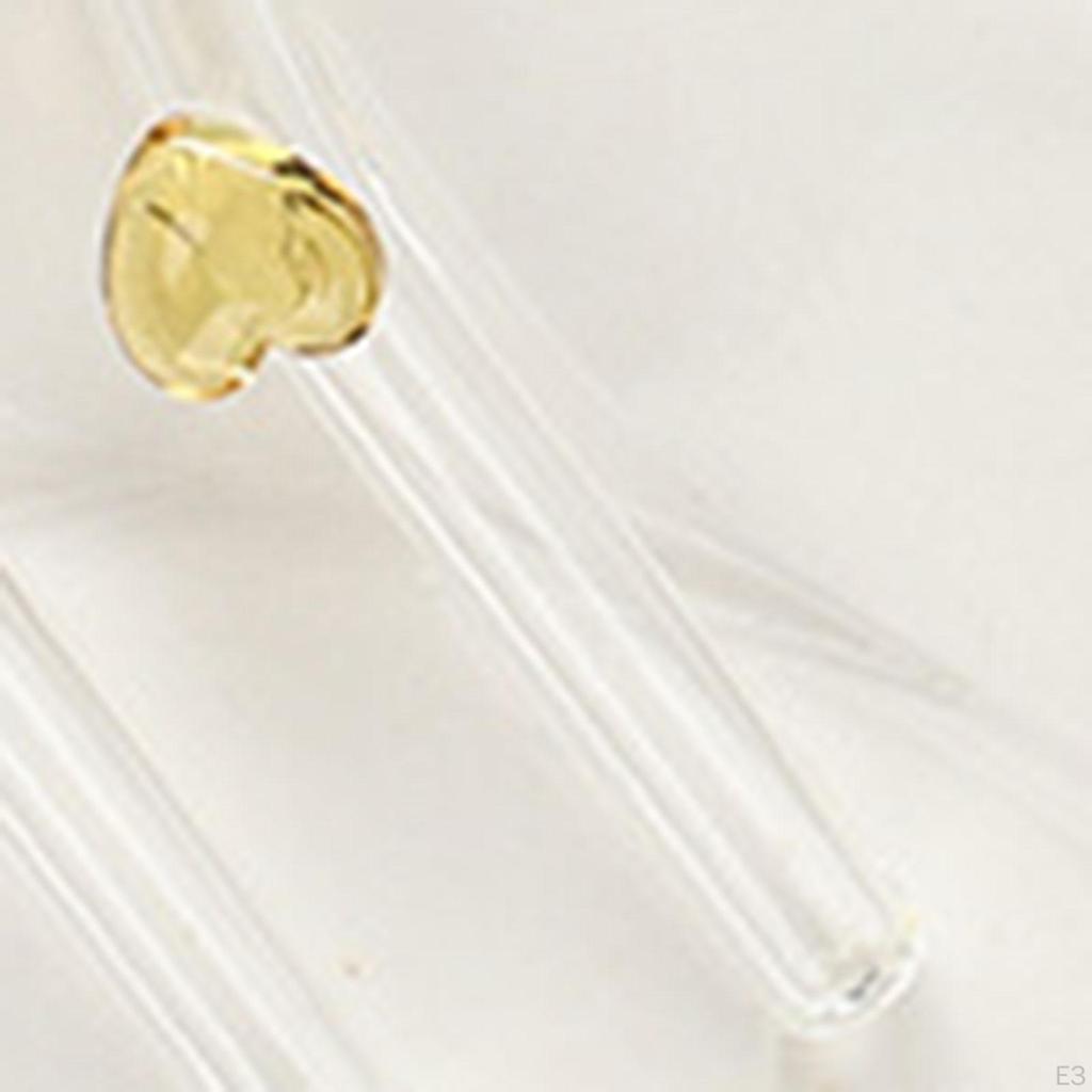 4 Pieces Bent Glass Straws Drinking with Cleaning Brush Clear for