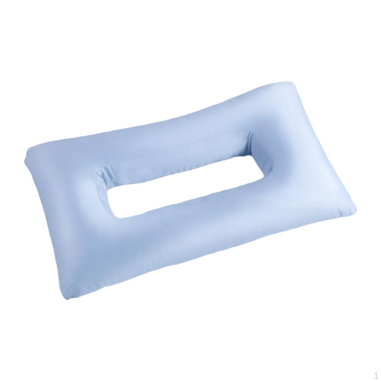 

Piercing Pillow with Ergonomic Design And Center Hole Suitable for Relaxation Travel Bedroom синий