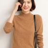 Maglione da donna autunno e inverno maglione a maniche lunghe con collo alto e fondo lavorato a maglia
