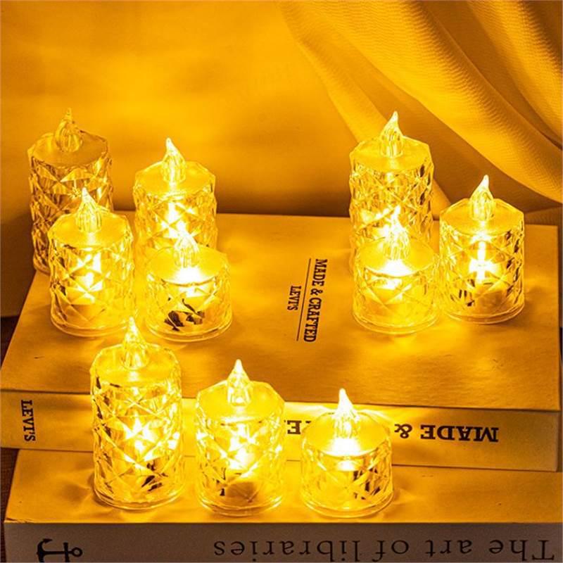 Diamond-Shaped Romantic LED Candle Light for Nighttime Ambiance