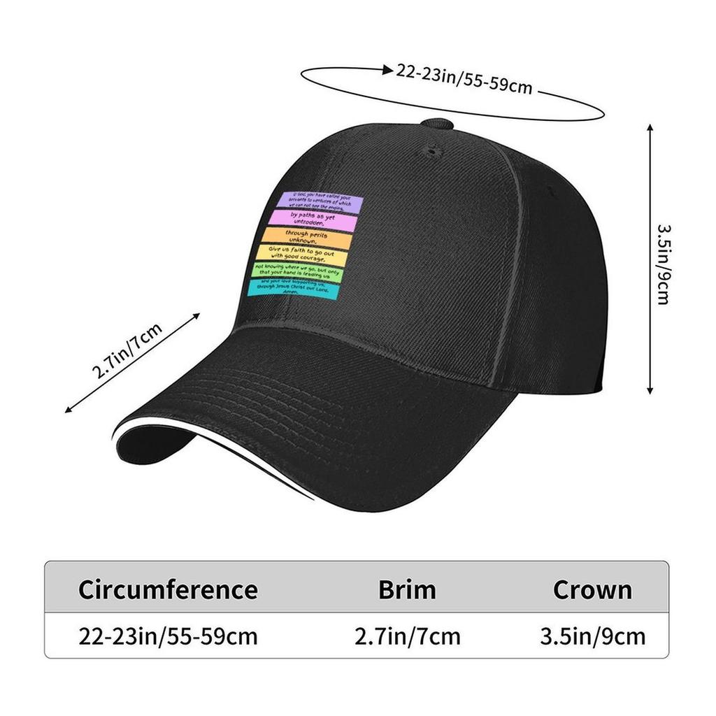 Prayer of Good Courage Baseball Cap Custom Caps Birthday Christmas Hat Rave Female Mens
