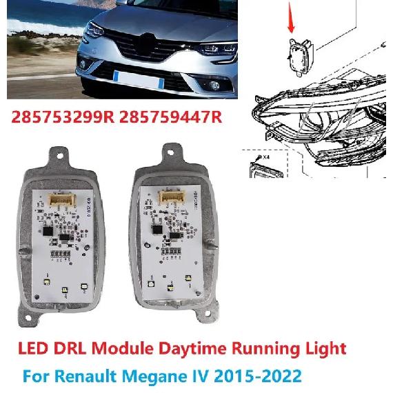 Original White DRL Module LED Chips 285753299 285759447 For Renault Megane IV Headlight Daytime Running Light Brightly
