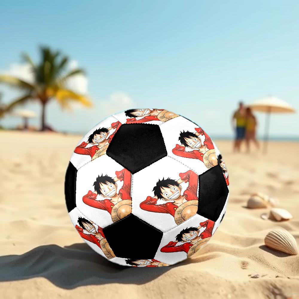 1pc ONE PIECE Luffy Football Soccer Ball Size 5 Indoor Soccer Ball Fashion Colorful  Backyard Game -Great For Sports Fans Gift HE28