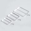 UNIQOOO 2" Clear Acrylic Stand | 18 Pack 3mm Slot Wedding Sign Holders, Perfect for Wedding, Table Number, Exhibition, Office, Restaurant, Business