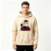 Men Anime Character Printed Pullover Hoodie Casual Long Sleeve Comfortable Sweatshirt for Daily Wear