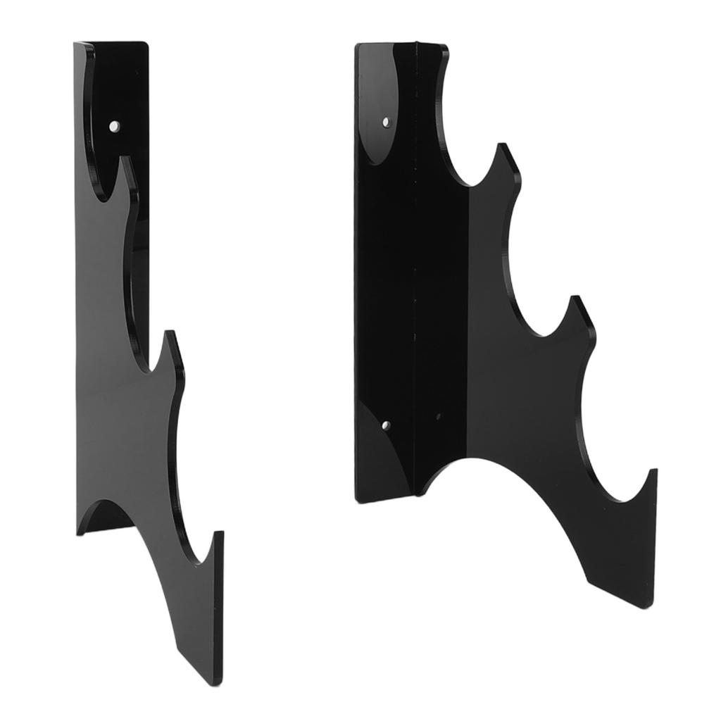Sword Hanger Display Holder Acrylic Wall Mounted 3 Layers Sword Rack for Retail Stores Home Decoration Black