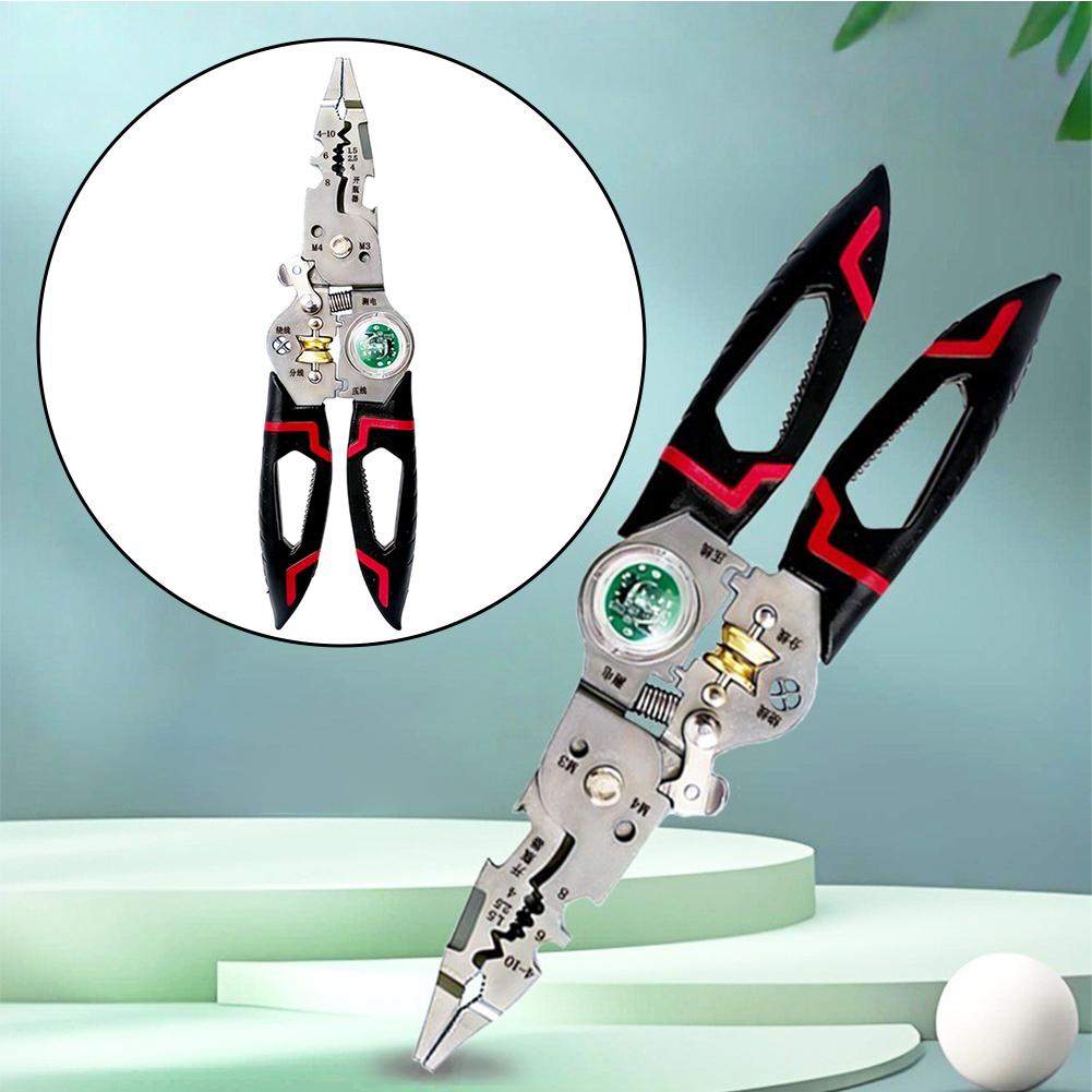 Industrial Wiring As Shown Wire Stripper Multi-functional Wire Stripper Cable Cutter Forged Chromium-vanadium Steel