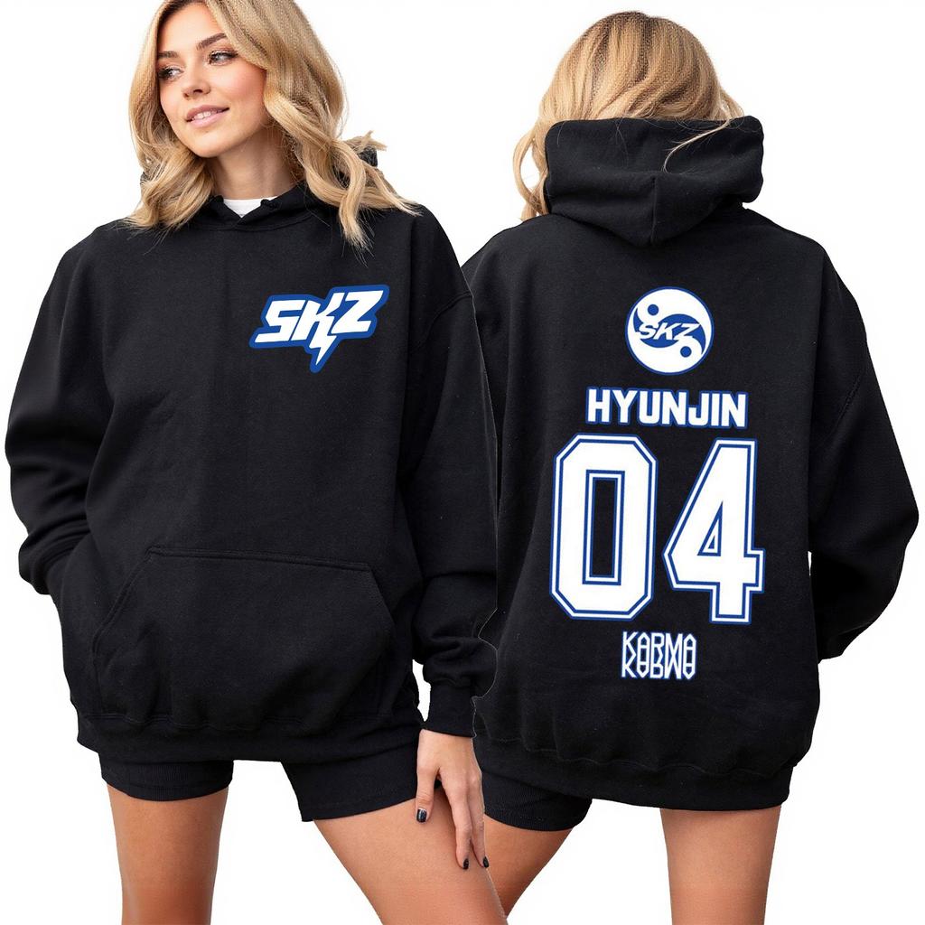 Roupa Casual Feminina da Moda Fato de Treino Top de Manga Comprida Moletom com Capuz Estampado