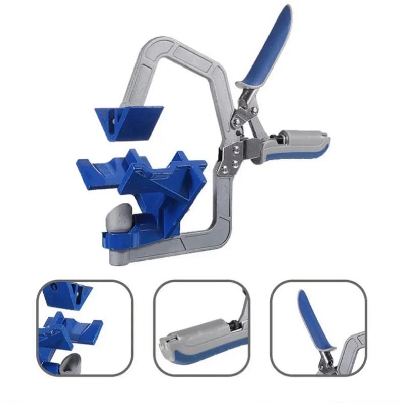 Home Cabinet Right Angle Fixing Hole Punching Installer 90 Degree Right Angle Woodworking Tool Clamp Quick Right Angle Pliers