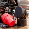 Car Tire Waxing Sponge Car Wax Applicator Pad With Lid Curved Shaped Easy Waxing Tire Sponge Tire Cleaning Tools Detailing Brush