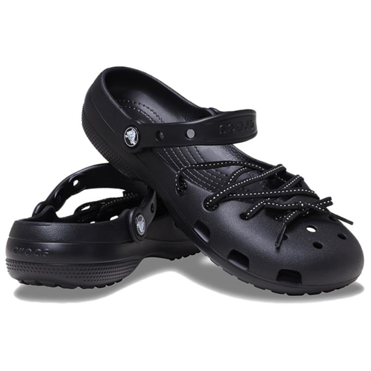 Crocs Elegant Versatile Classic Ballet Clogs Women Clogs Black 215964-001