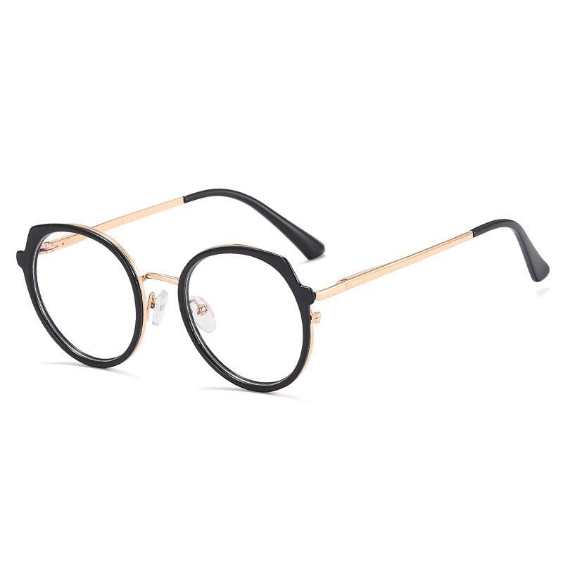 

Оправа для очков черная прозрачная с защитой от синего света женская модная круглая трендовая оптическая для женщин оверсайз
