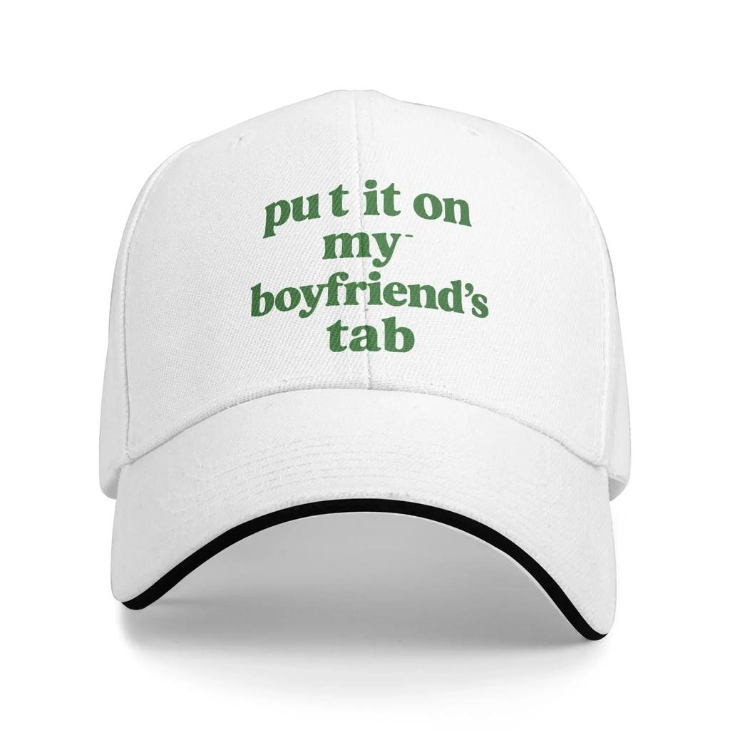 Spring Casual Baseball Cap My Boyfriend Letter Green Outdoor Sport Hip Hop Hats For Couple Women Sun  y2k Cute Baseball Caps