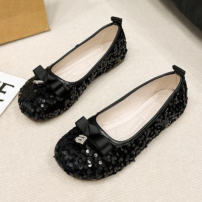 Fashion Women Ballet Flats Big Size Ladies Comfy Slip On Non-Slip Soft Sole Loafers Woman Summer Fashion Shiny Sequined Mary Jane Shoes