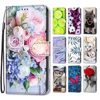 Luxury Painted Leather Case Wallet Book Style Protective Cover for Redmi 13 13C/Redmi A3/Redmi K60 Ultra/Redmi 12C 11A 10C 40S 9A 9C 6A 7A 8A/Redmi6