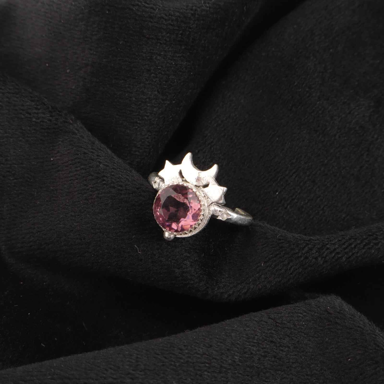 

Драгоценный камень Родолит Ювелирное изделие из стерлингового серебра 925 ручной работы Обручальное кольцо для женщин RR-67-20 13