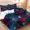Spider-Man 3-teilig 1 Bettbezug Einteiliges Bettwäsche-Set Comforte Luxus Exquisites Geburtstagsgeschenk 100% Polyester Heimdekoration