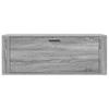 Wall Mounted Shoe Cabinet Gray Sonoma 100x35x38 cm Particleboard