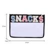 Hot Letter Patches Transparent PVC Cosmetic Bag Clutch Women Clear Travel Make Up Cosmetic Bag Pouches Stuff Makeup Toiletry Bag