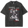Gojo Satoru Mens Anime Jujutsu Kaisen Summer Harajuku TShirt  Cotton Fitness Vintage Street Women Casual Short Sleeve