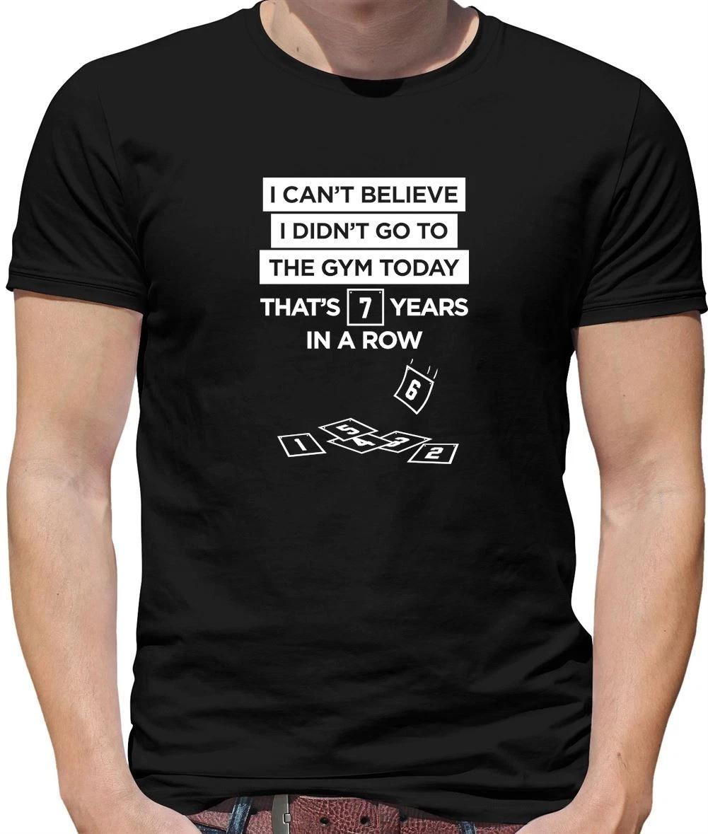 Didn T Go To The Gym - Mens T-Shirt - Funny Love Slogan Gynasium Exercise M