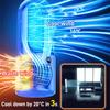 Leafless Fan Portable Air Conditioner LED Display Desktop Fanless Blade Cooler Cooling Fan Tower Air Cooler for Office Bedroom