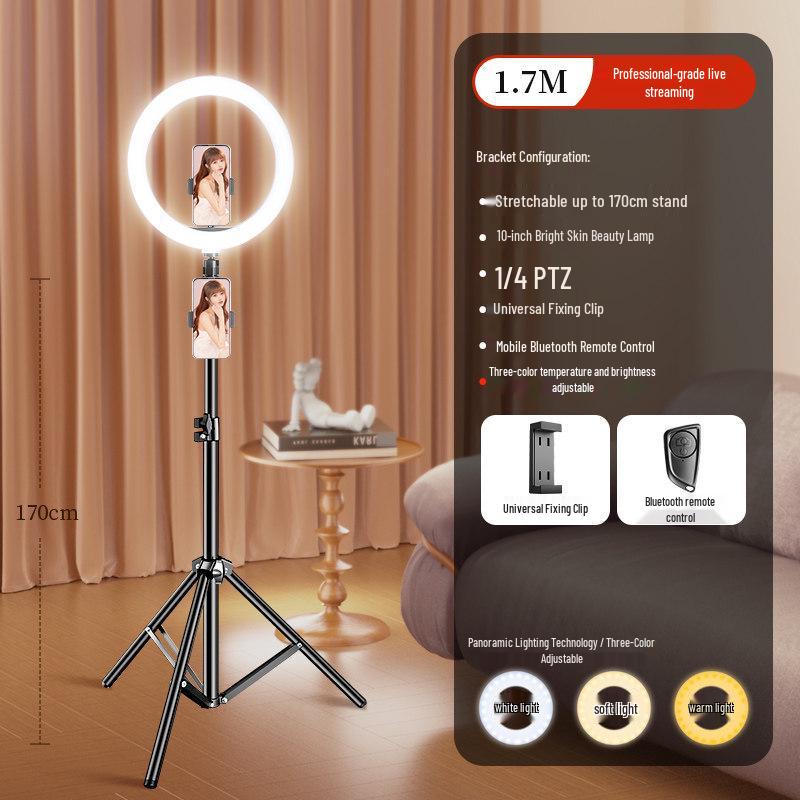 Desktop Fill Light for Streamers and Beauty Photography - Ideal for Indoor Selfies and Live Broadcasts