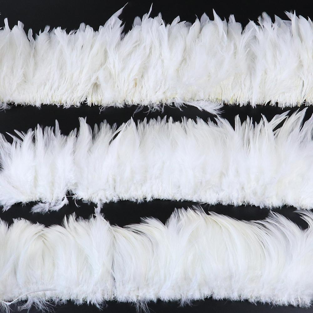 800-1000 PCS/Lot White Rooster Feathers Trim 4-8" Chicken Feather Strip Natural Feather Plumes Jewelry Costume Hat Party Decor