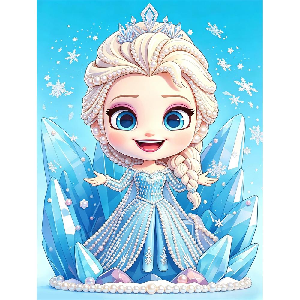 

Disney Pearl Painting Elsa Childhood DIY Pearl Painting Gem Art Pearl Dot Painting Picture Crafts Adult Beginner Gifts Home Decor 30x40