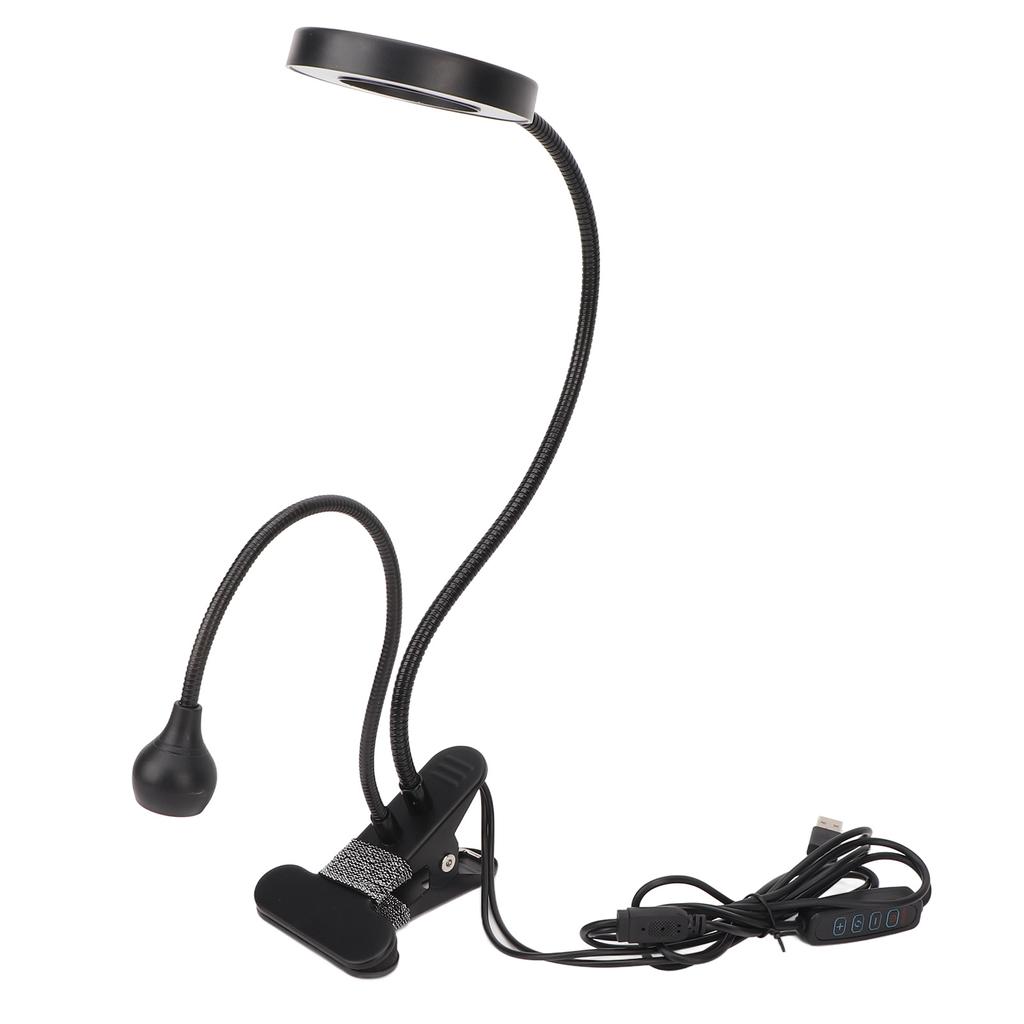 2 In 1 Gooseneck Curing Lamp USB Interface Adjustable Bendable UV Nail Lighting Lamp for Manicure