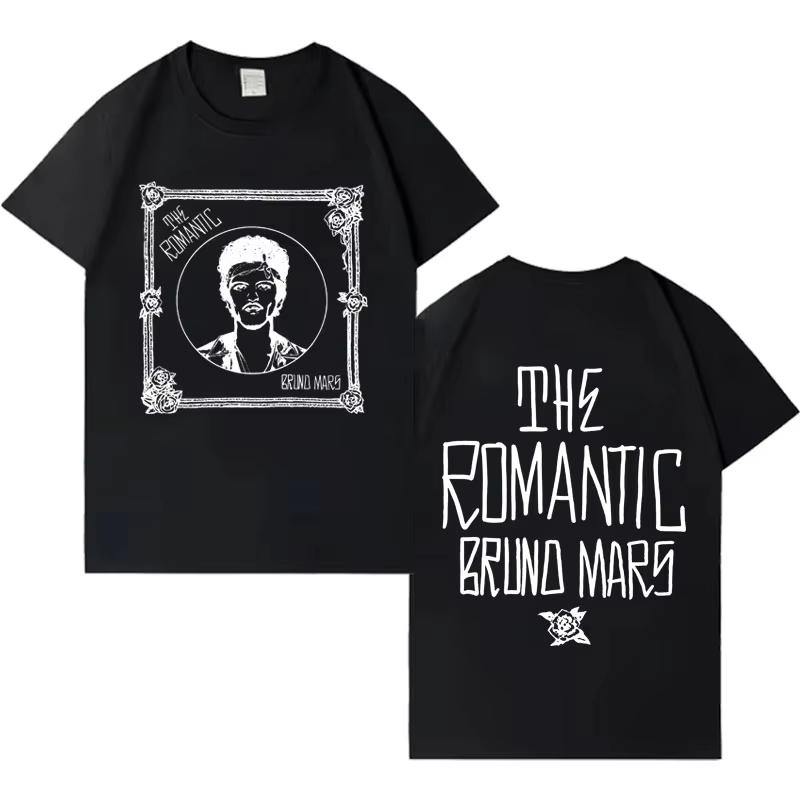 

Singer Bruno Mars New Album Pop Tshirt Unisexs Women Casual Short Sleeve Tshirt Unisexs Aesthetic Breathable 2026 Summer new Top XL