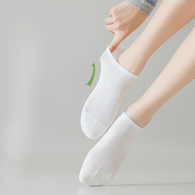 Pure Cotton Boat Socks That Do Not Fall Off, Women's Sweat-absorbing and Odor-proof Short and Thin Invisible Socks, Short Stockings