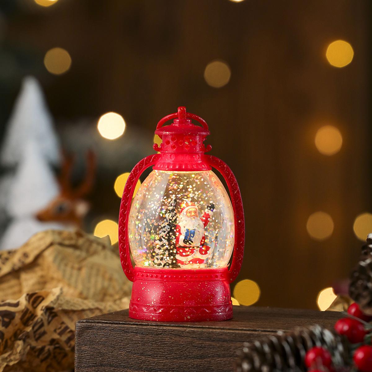 

Water Filled Handheld Christmas Decoration Lamp with LED Lighting and Snowfall Effect for Winter Holiday Decor