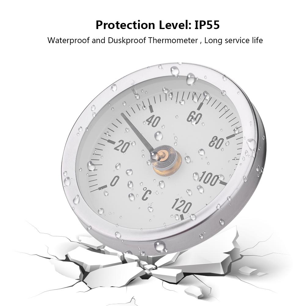 6300CMm Waterproof Dustproof IP55 Bimetal    Thermometer for Pipe  S, Oil Power Plants