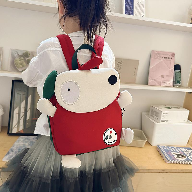 Kindergarten Schoolbag 1-3-5 Years Old Boys And Girls Anti-lost Children Small Backpack Color Contrast Backpack
