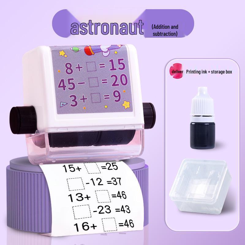 Elementary Arithmetic Fill-in-the-Blank Stamp for Addition and Subtraction Practice